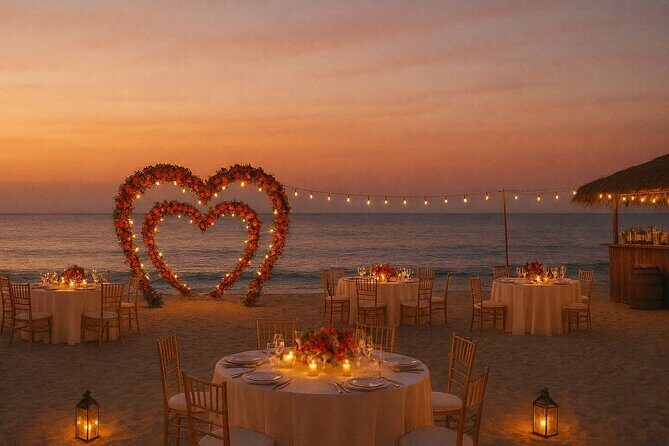 Valentine Day Beach Dinner and Fire Works Experience - The Setting: A Picture-Perfect Beachfront Experience