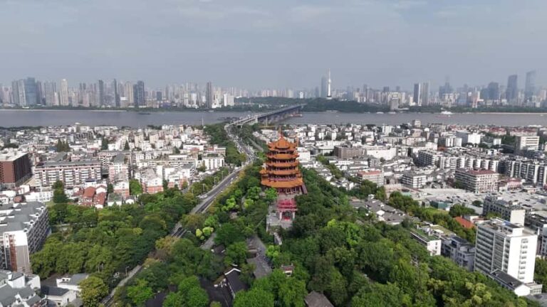 Wuhan:Hubei Museum, Yellow Crane Tower,Sky Rail + Shopping - The Sky Rail: China’s First Elevated Sightseeing Monorail
