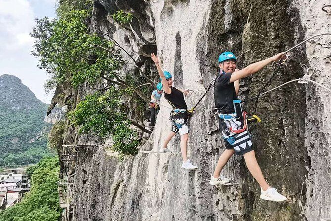 Yangshuo Via Ferrata with Round way private transfer from Guilin hotel - How Does the Via Ferrata Work?