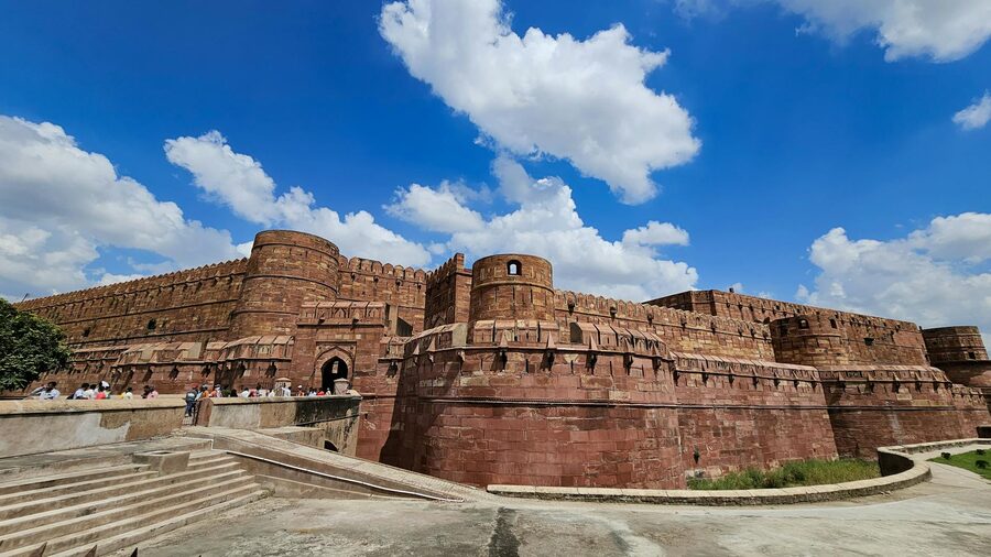 Agra Fort red sandstone architecture