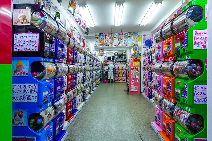 Gashapon capsule toy shop in Akihabara