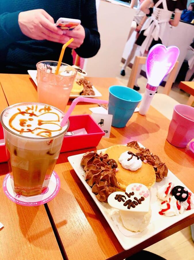 Kawaii-decorated food and drinks at Akihabara maid cafe