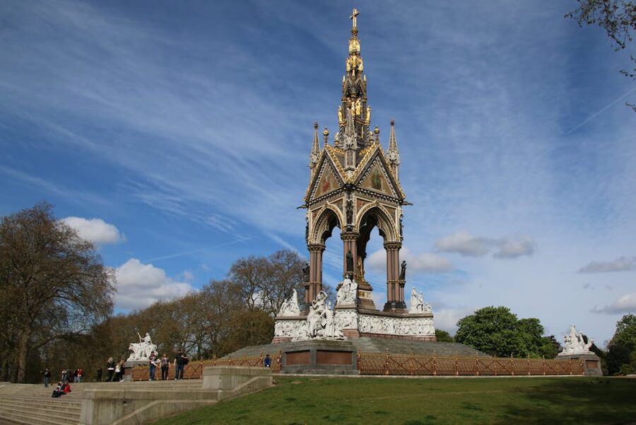 Albert Memorial in Kensington Gardens London