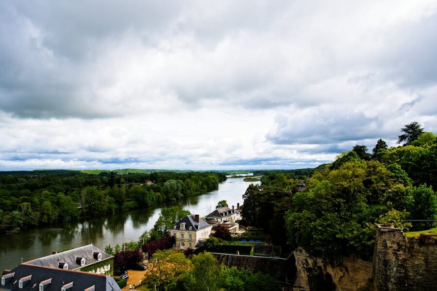 Amboise Loire river panoramic France