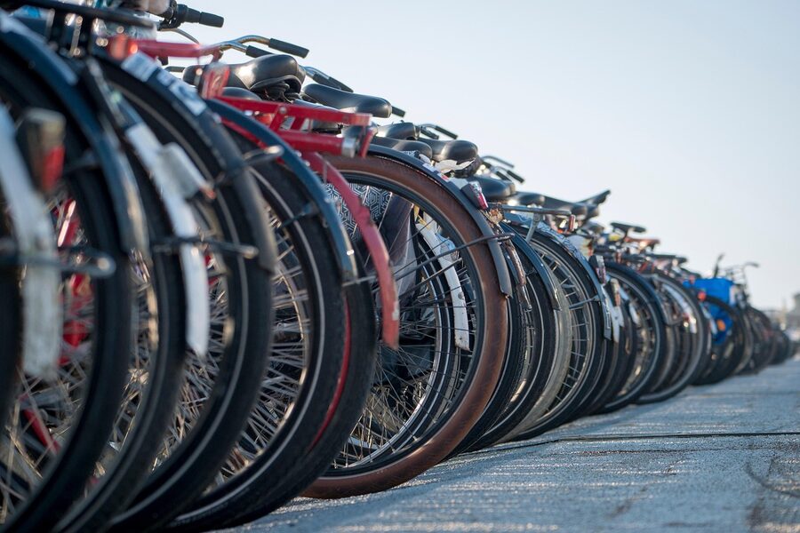Amsterdam bike parking outside Centraal