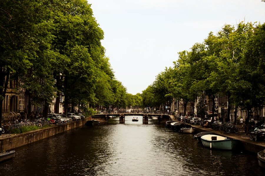 Amsterdam canal Plantage area