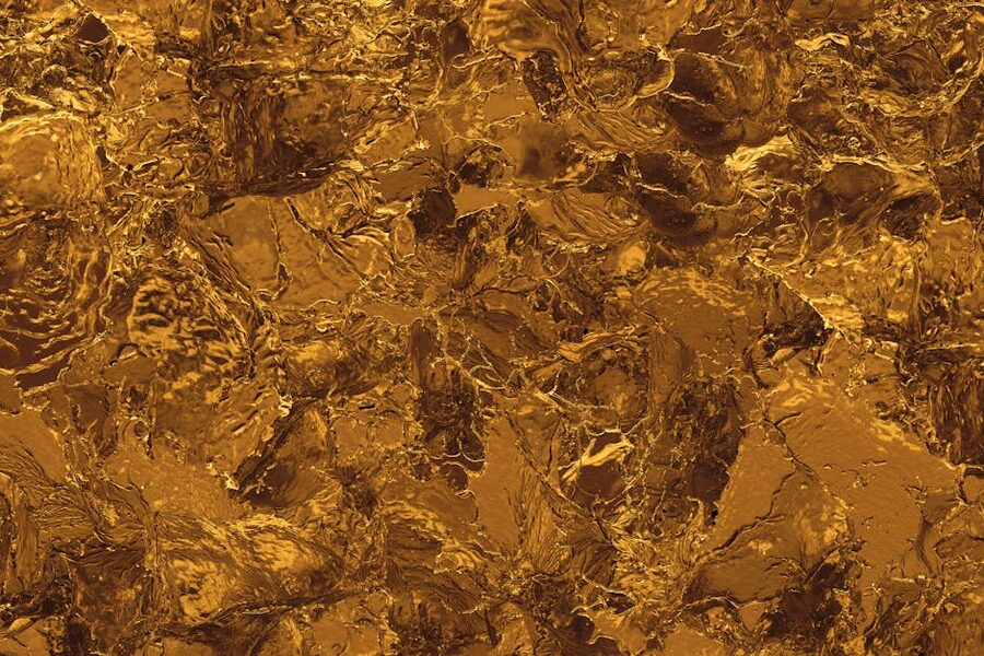 Gold leaf texture for Klimt projection at Fabrique des Lumières