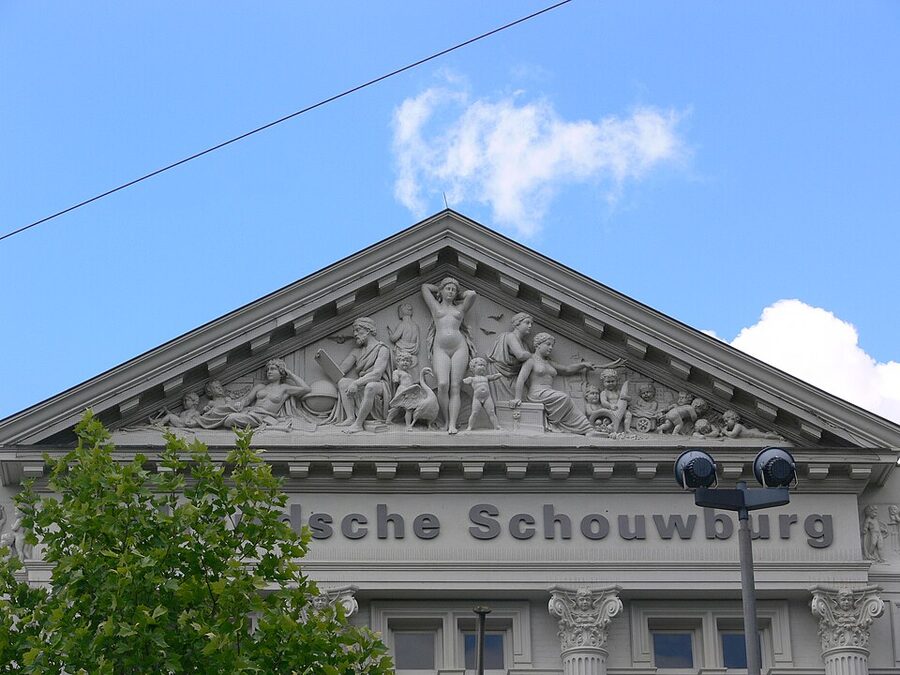 Hollandsche Schouwburg memorial relief Amsterdam