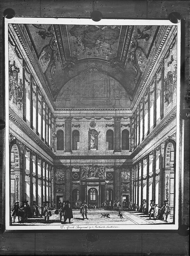 Grote Burgerzaal Royal Palace Amsterdam wide view