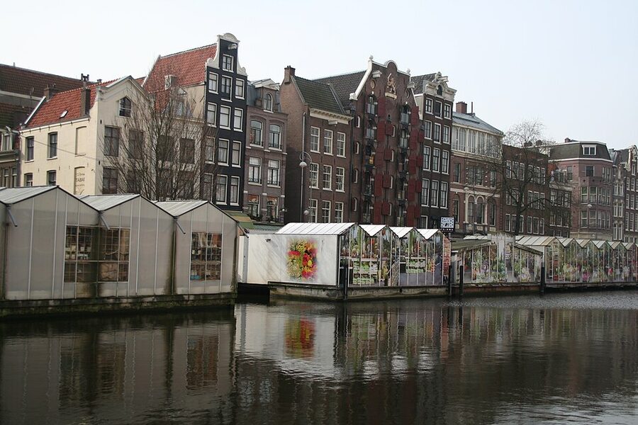 Singel Bloemenmarkt Amsterdam near Upside Down Museum