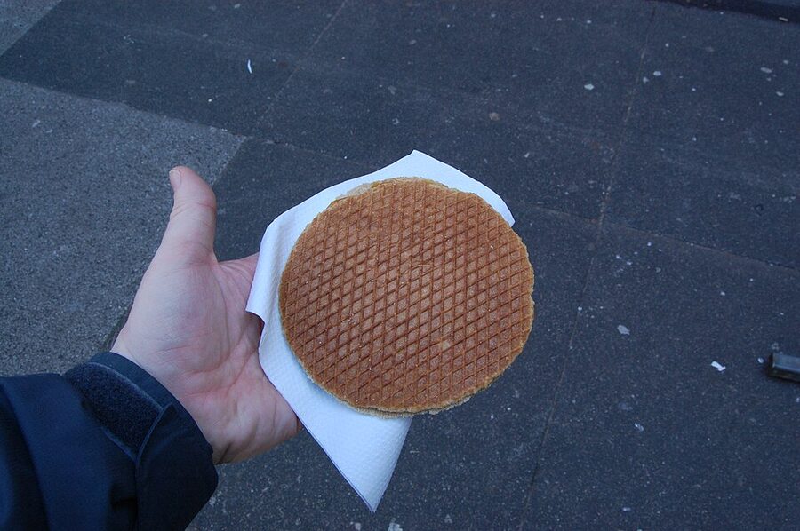 Finished stroopwafels at workshop Amsterdam
