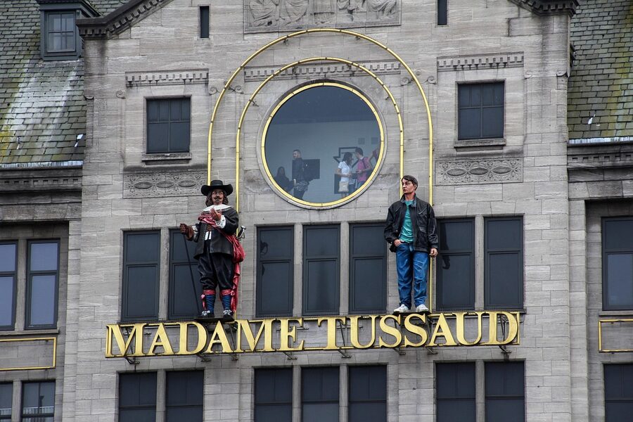 Madame Tussaud wax museum tourism scene