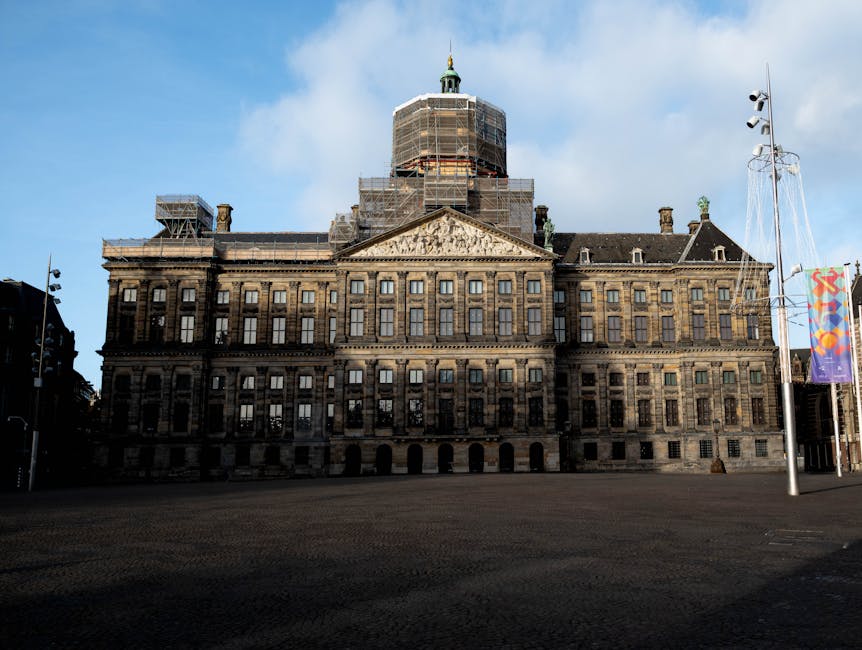 Royal Palace Amsterdam next to Madame Tussauds