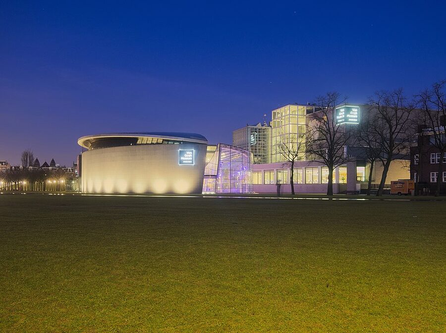 Van Gogh Museum exterior at Museumplein, Amsterdam