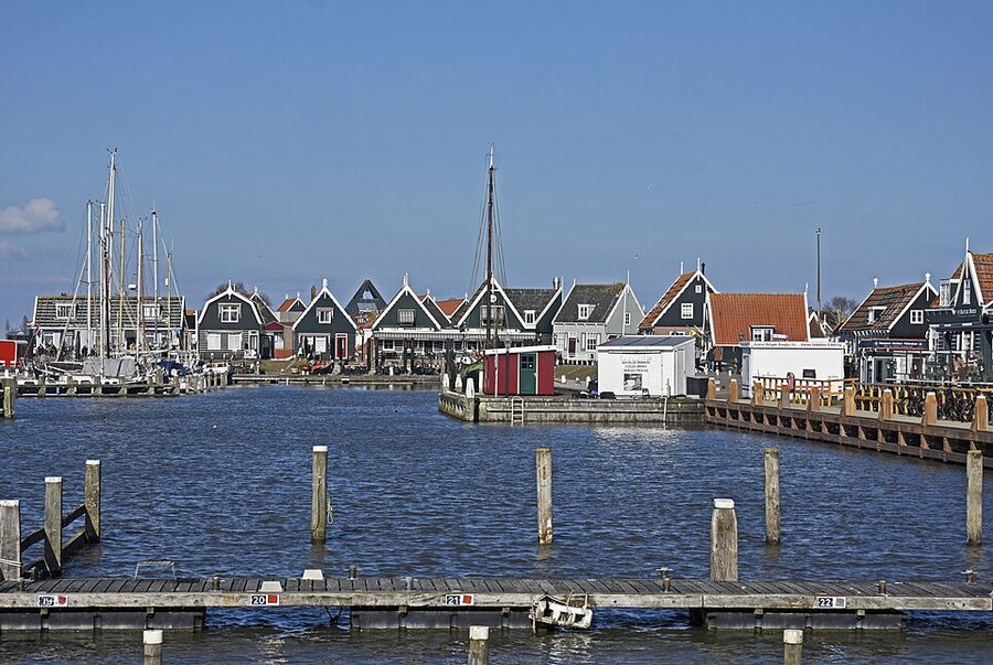 Marken harbour seen from the southwest