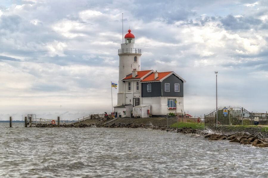 Paard van Marken lighthouse on the IJsselmeer