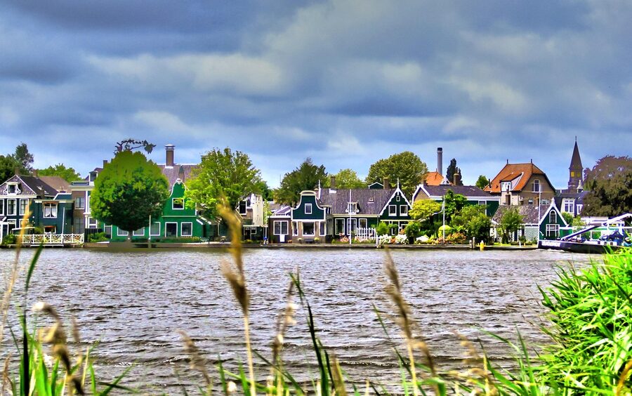 Zaans Museum lake and village