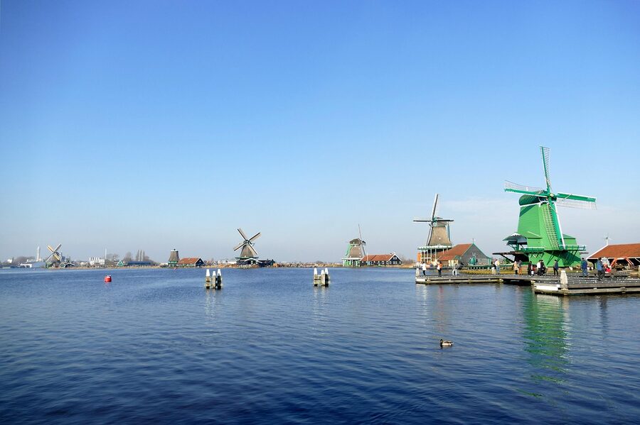 Working paint mill on the Zaan river