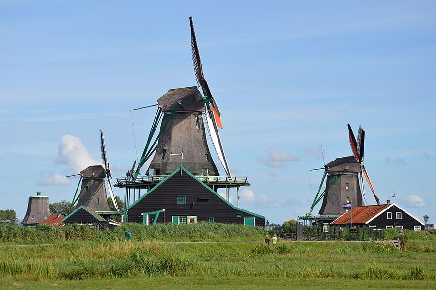 Windmills at Zaanse Schans in 2022