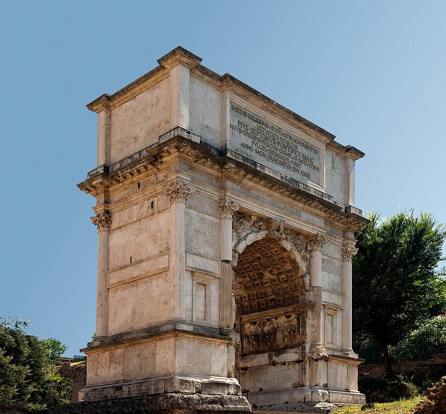 Arch of Titus in the Roman Forum Rome