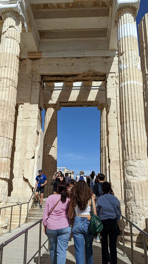Propylaea entrance to the Acropolis Athens