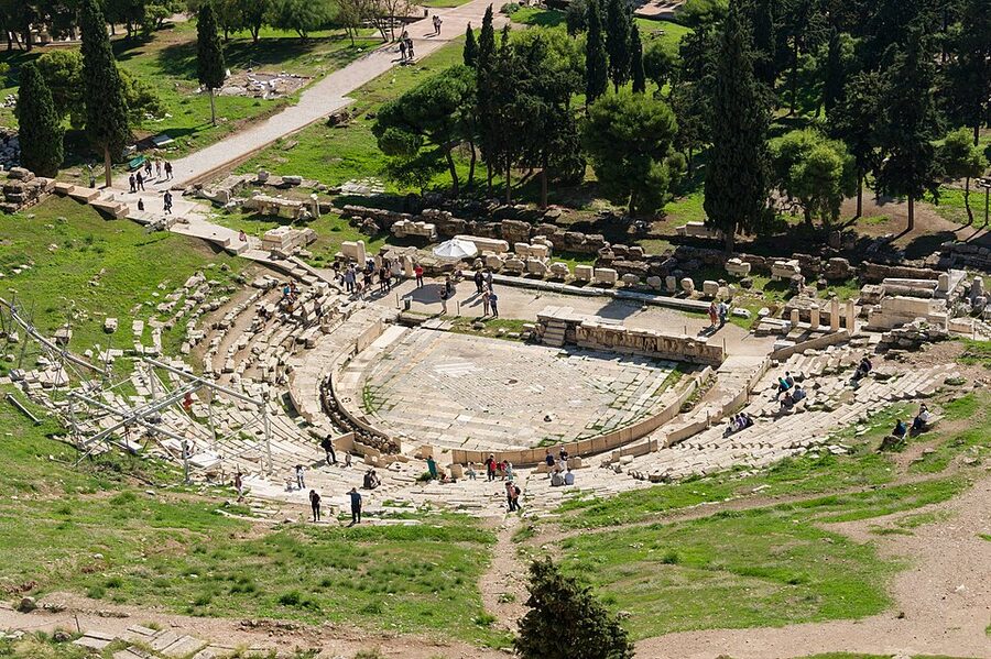 Theatre of Dionysus on the south slope of the Acropolis Athens
