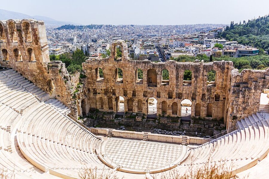Odeon of Herodes Atticus stone amphitheatre Athens