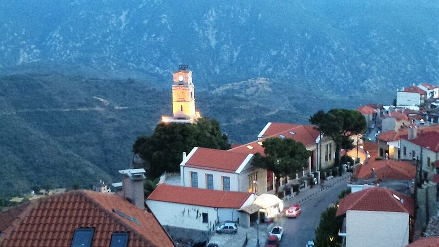 Arachova mountain village Greece Mount Parnassus
