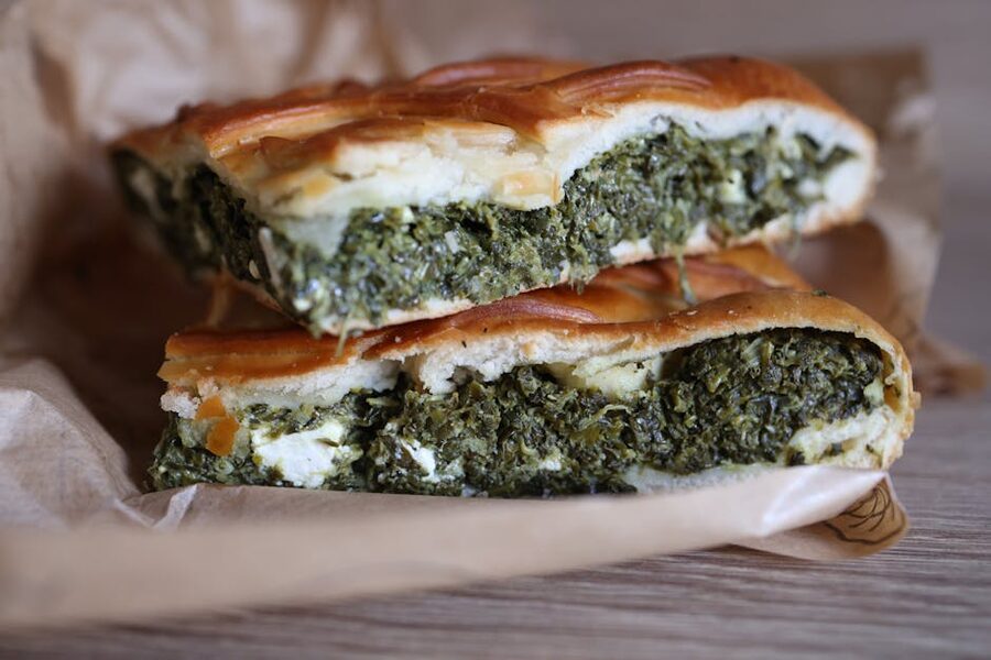Spanakopita spinach pie Greek rest stop snack