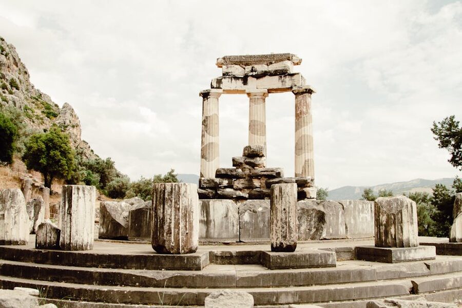 Tholos of Delphi at Athena Pronaia ruins