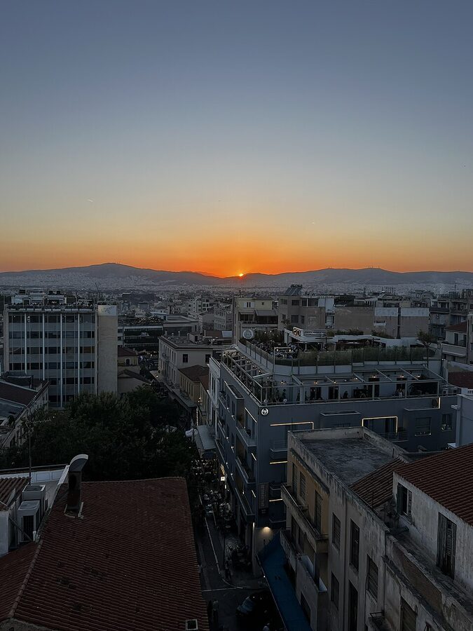 Monastiraki street Athens flea market area