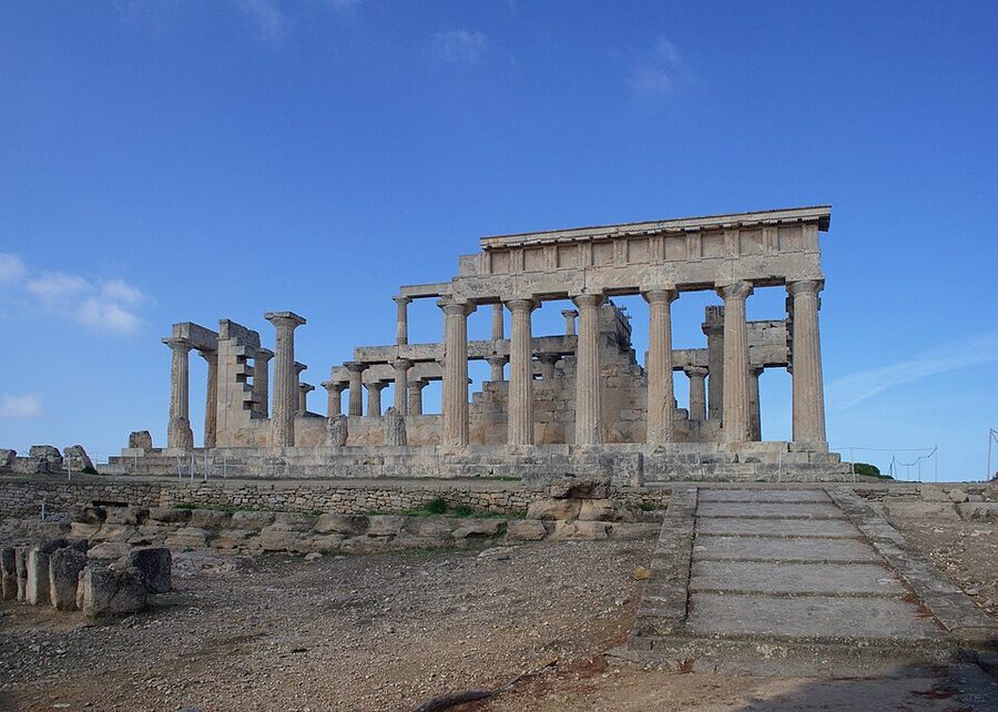 Temple of Aphaia Aegina ancient Doric columns