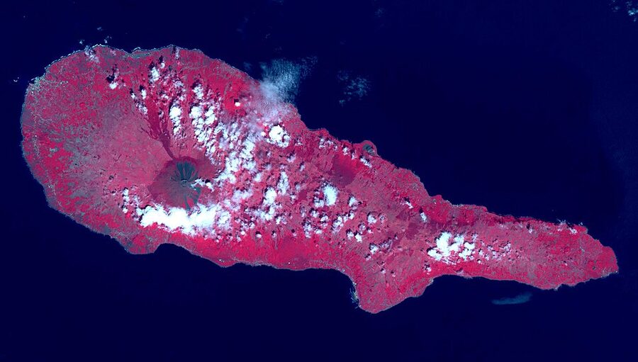 Pico Island Azores satellite view ASTER
