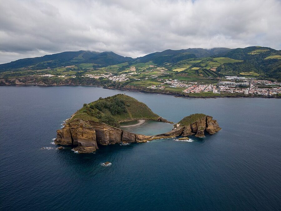 Ilheu de Vila Franca do Campo from Sao Miguel mainland