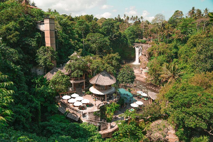 ATV quad bike adventure in tropical setting