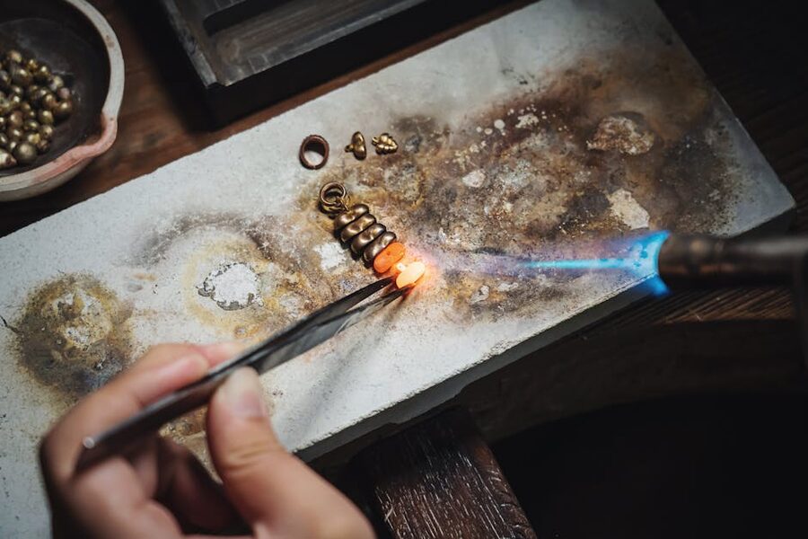 Handcrafted silver ring from Bali workshop