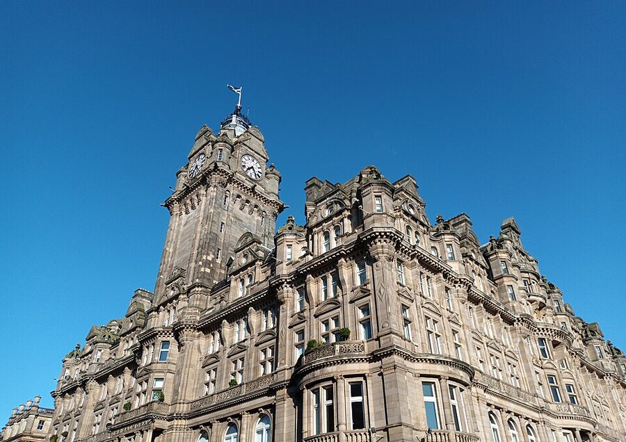 Balmoral Hotel Edinburgh clocktower