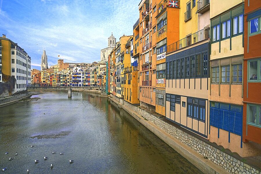 Girona Barri Vell Old Town stone steps used as Game of Thrones filming location