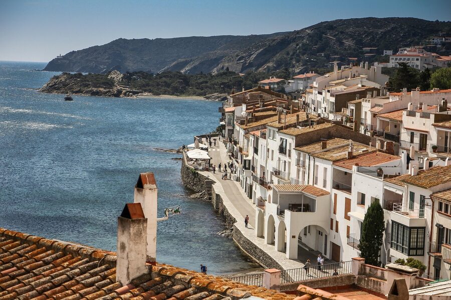 Cadaques whitewashed village on the Costa Brava coast