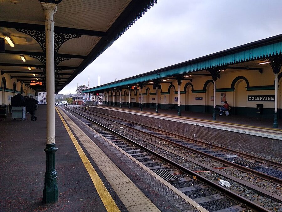 Coleraine railway station on the Northern Ireland Railways Belfast to Derry line