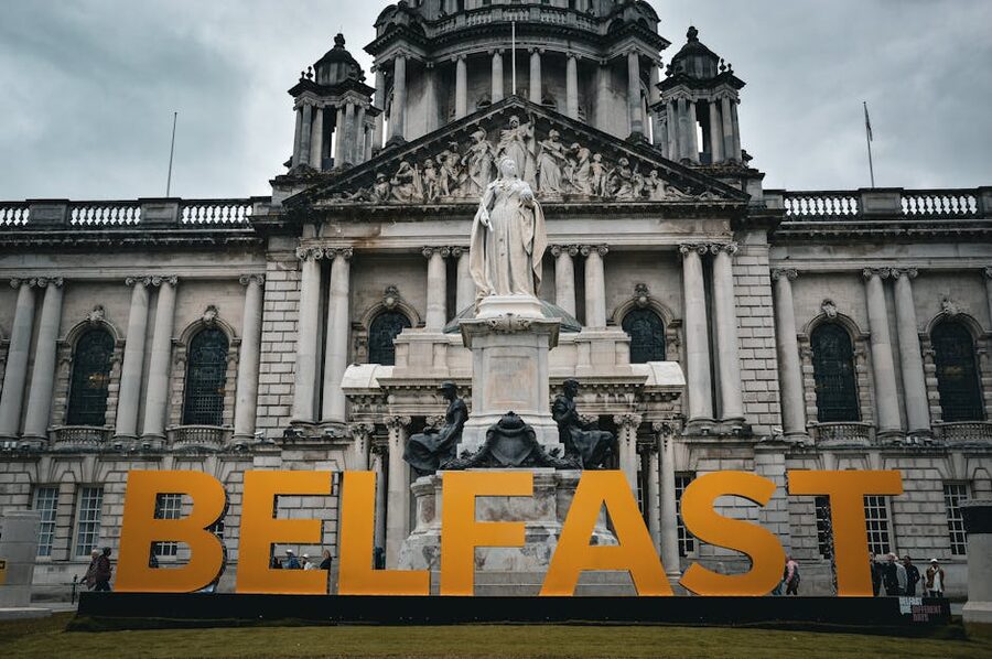 Belfast City Hall, near common GoT tour departure points in central Belfast