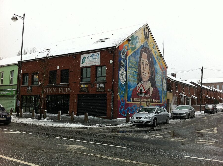Bobby Sands mural on the Falls Road, Belfast