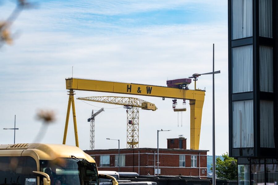 Samson and Goliath cranes Harland and Wolff Belfast skyline