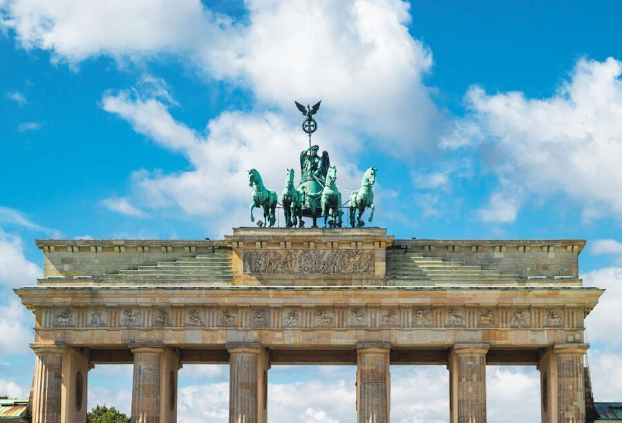 Brandenburg Gate Berlin from in front