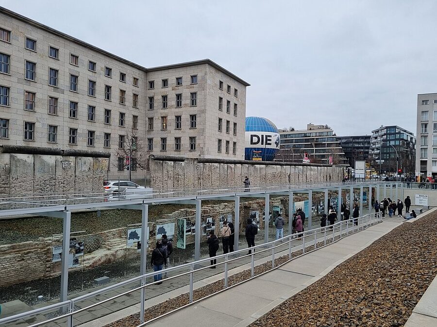 Berlin Wall preserved section at Niederkirchnerstrasse