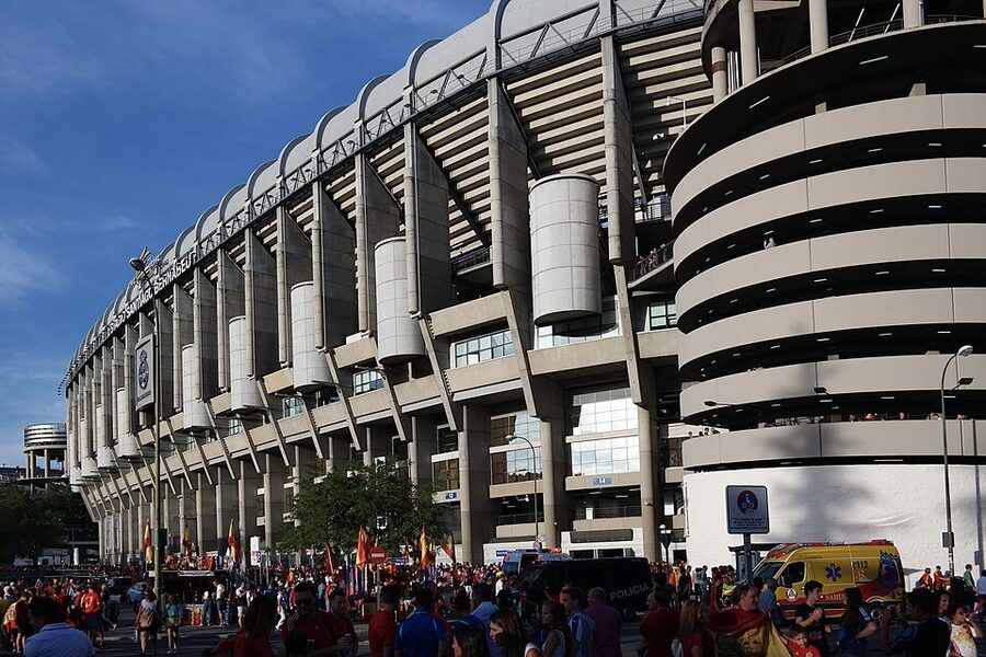 Santiago Bernabéu Stadium in 2017 before the 2023 reconstruction