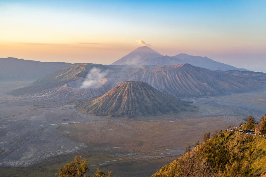 Cemoro Lawang village on the edge of the Tengger caldera