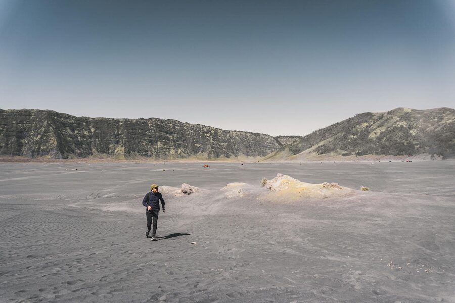 Sea of sand at Mount Bromo