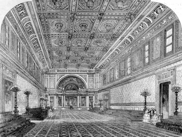 Buckingham Palace State Ballroom 1856 illustration