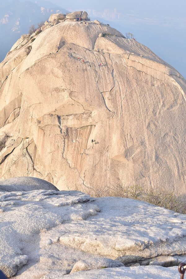 Insubong Peak vertical granite face